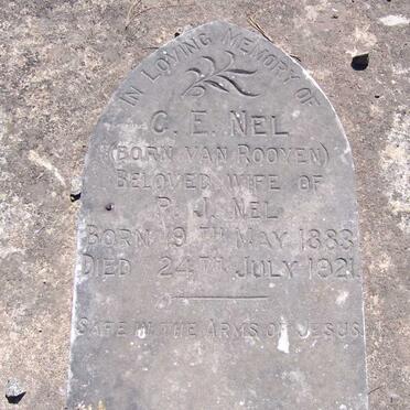 NEL C.E. nee VAN ROOYEN 1883-1921