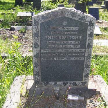 PACHONICK Joseph 1871-1937