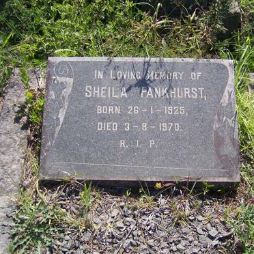 PANKHURST Sheila 1925-1970
