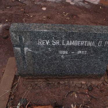 Sr. Lambertina 1886-1952
