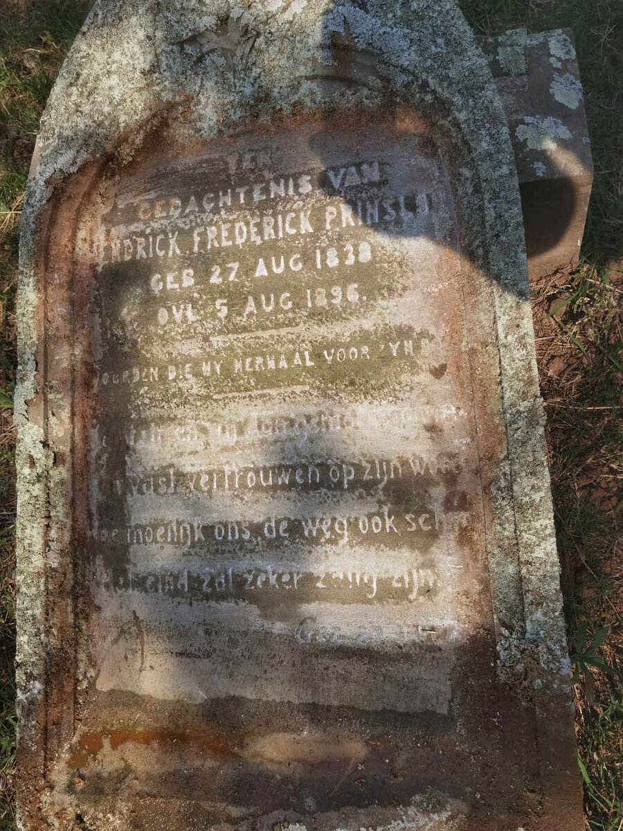 PRINSLOO Hendrik Frederick 1838-1896