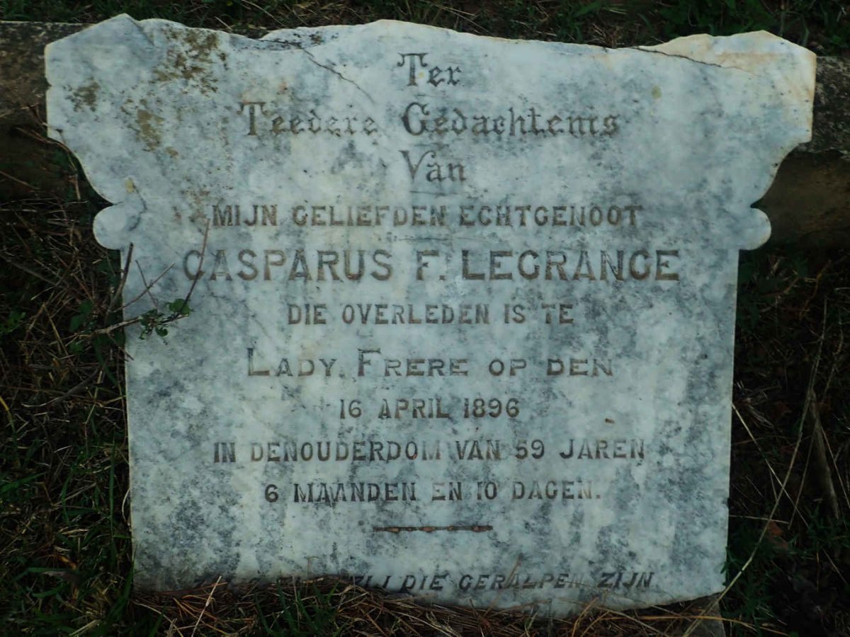 LEGRANGE Casparus F. -1896
