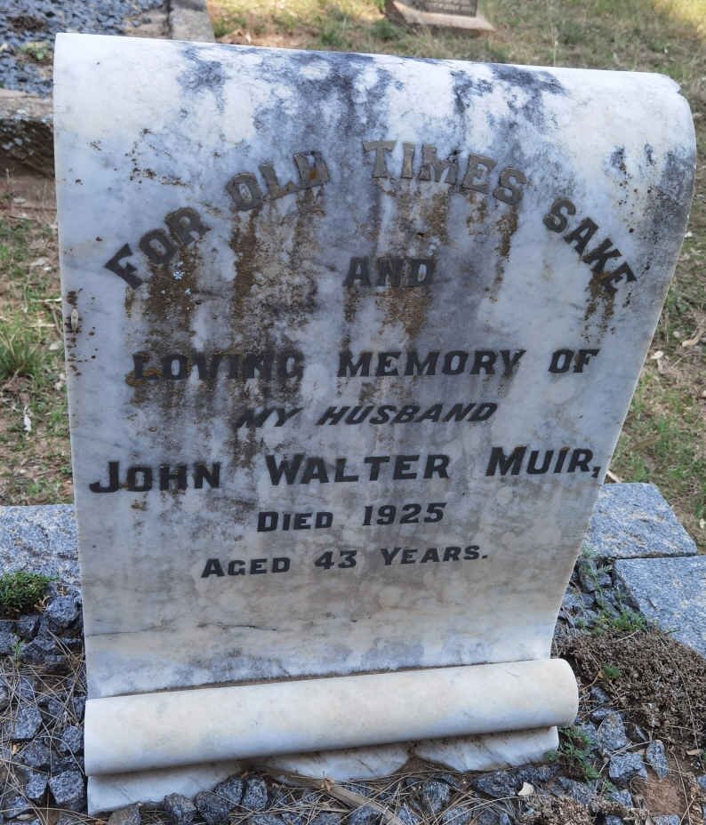 MUIR John Walter -1925