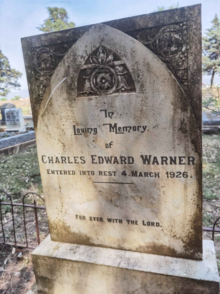 WARNER Charles Edward -1926