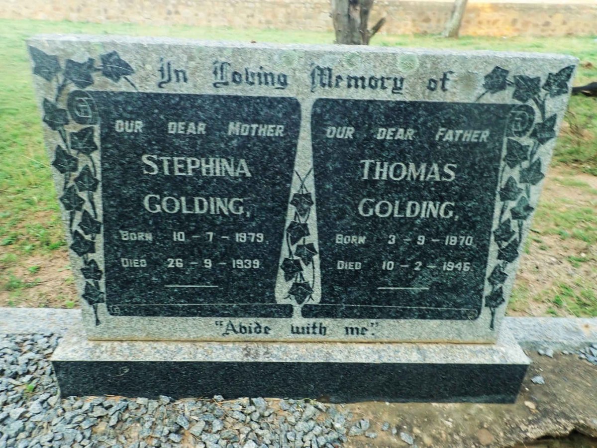 GOLDING Thomas 1870-1946 & Stephina 1879-1939