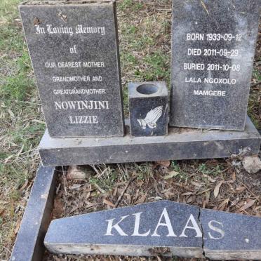 KLAAS Nowinjini Lizzie 1933-2011