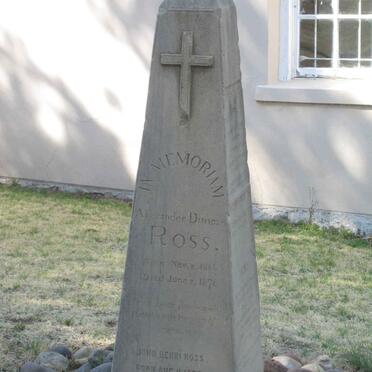 Eastern Cape, LADY GREY, Ross Memorial