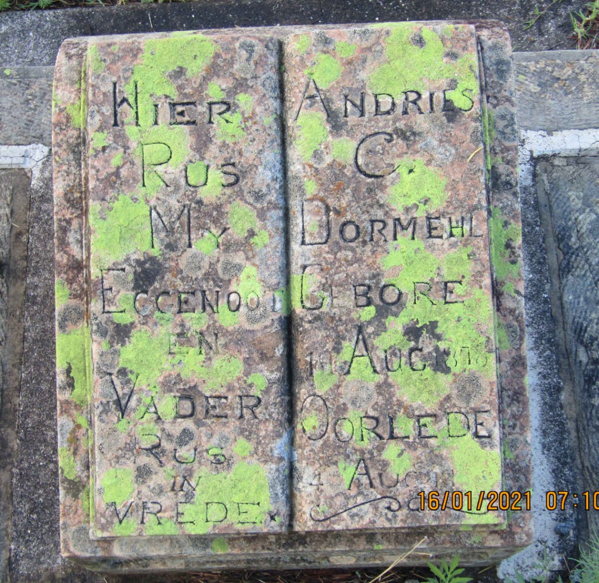 DORMEHL Andries C. 1878-19??