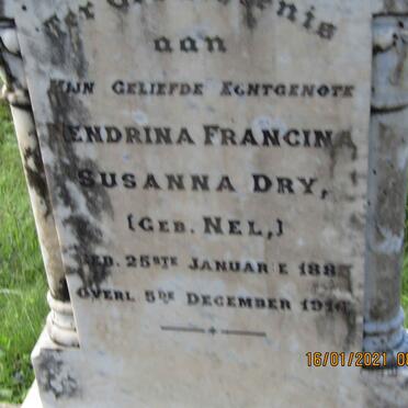 DRY Hendrina Francina Susanna nee NEL 1885-1914