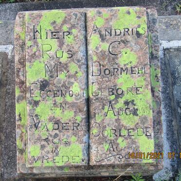 DORMEHL Andries C. 1878-19??