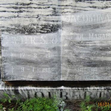 JOUBERT Pieter S.J. 1911-1985 &amp; Jacomina C. MARAIS 1911-1990