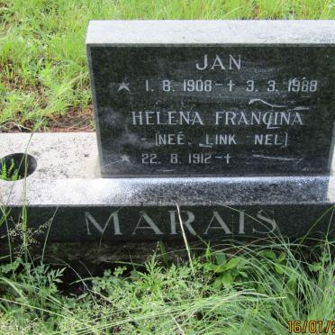 MARAIS Jan 1908-1988 &amp; Helena Francina NEL 1912-