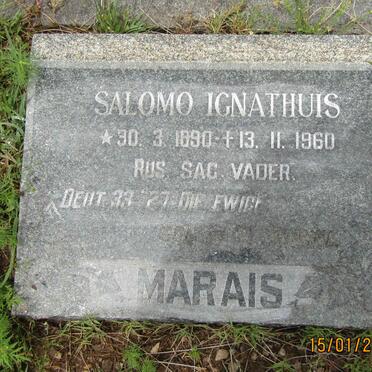 MARAIS Salomo Ignathuis 1890-1960