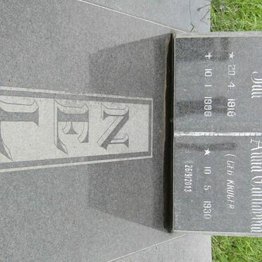 NEL Jan 1918-1988 &amp;  Anna Catharina KRUGER 1930-2013