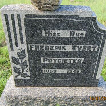 POTGIETER Frederik Evert 1859-1940