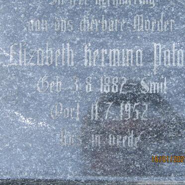 POTAS Elizabeth Hermina nee SMIT 1882-1952