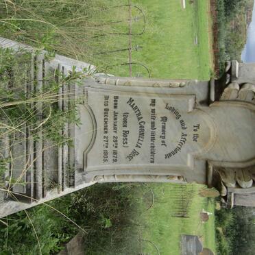 ROSE Martha Cornelia nee ROSS 1879-1905 :: ROSE Carl Friedrich Wilhelm 1903-1905 :: ROSE David Duncan Ross 1905-1905