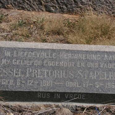 STAPELBERG Wessel Pretorius 1881-1960