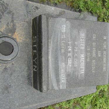 STEYN Hester Magrieta 1908-1982