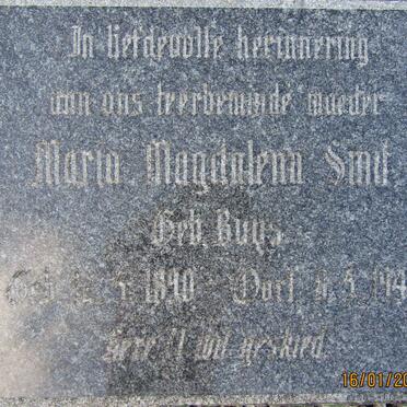SMIT Maria Magdalena nee BUYS 1890-1947