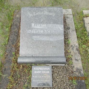 STEPHENSON Elizabeth 1893-1975 :: STEPHENSON Harry Edgar 1931-2018