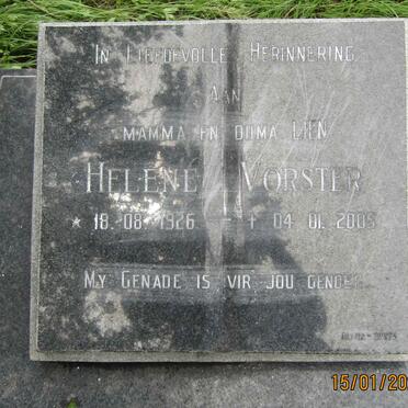 VORSTER Helene 1926-2005