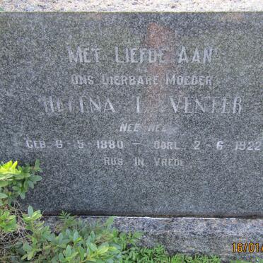 VENTER Helena L. nee NEL 1880-1922