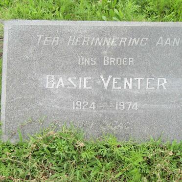 VENTER Basie 1924-1974