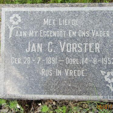 VORSTER Jan C. 1891-1952