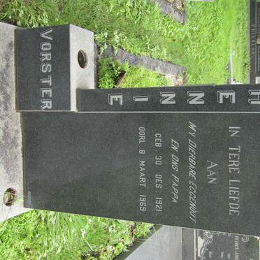 VORSTER Hennie 1921-1969