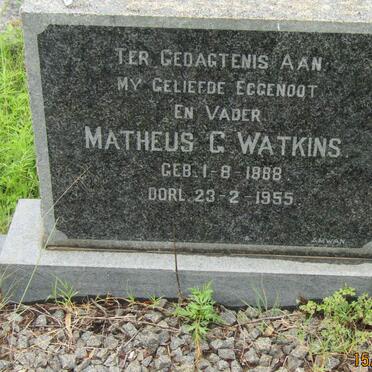 WATKINS Matheus G. 1888-1955