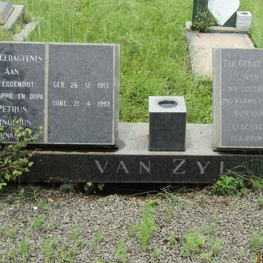 ZYL Petrus Arnoldus Bernard, van 1913-1998 &amp; Susanna Elizabeth BRUMMER  1910-1970