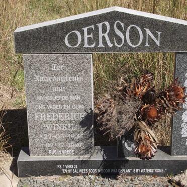 OERSON Frederick 1934-1997