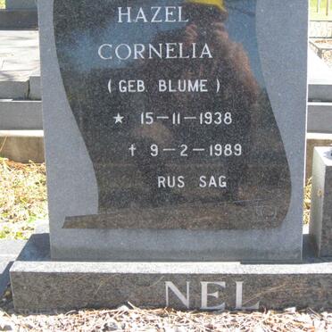NEL Hazel Cornelia nee BLUME 1938-1989