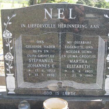 NEL Stephanus Johannes E. 1902-1996 &amp; Martha Elizabeth 1903-1987