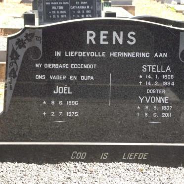 RENS Joël 1896-1975 &amp; Stella 1908-1994 :: RENS Yvonne 1937-2011