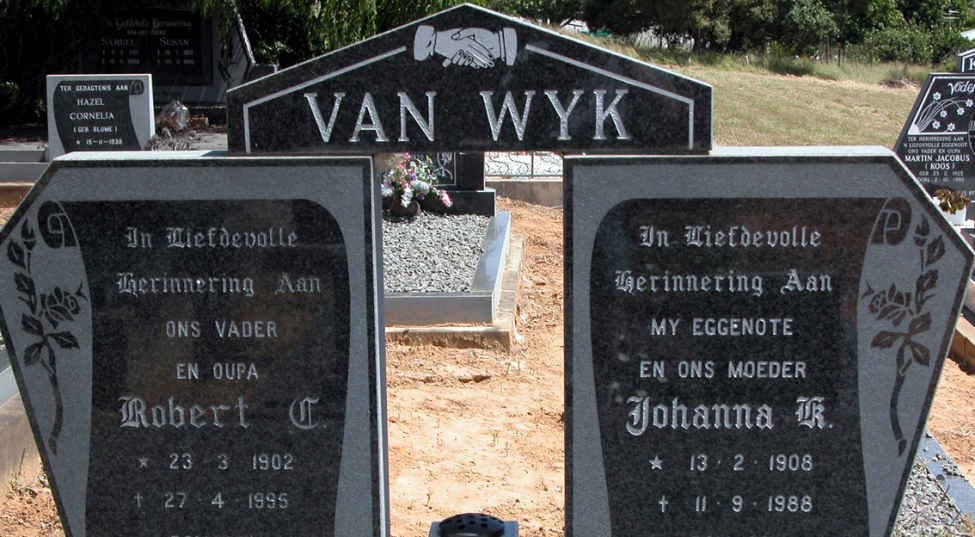 WYK Robert C., van 1902-1995 & Johanna K. 1908-1988