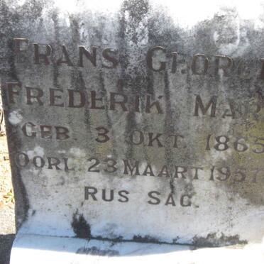 MARX Frans George Frederik 1865-1957