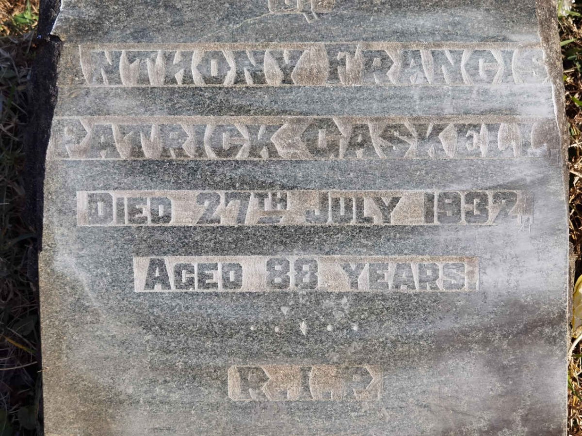GASKELL Anthony Francis Patrick -1937