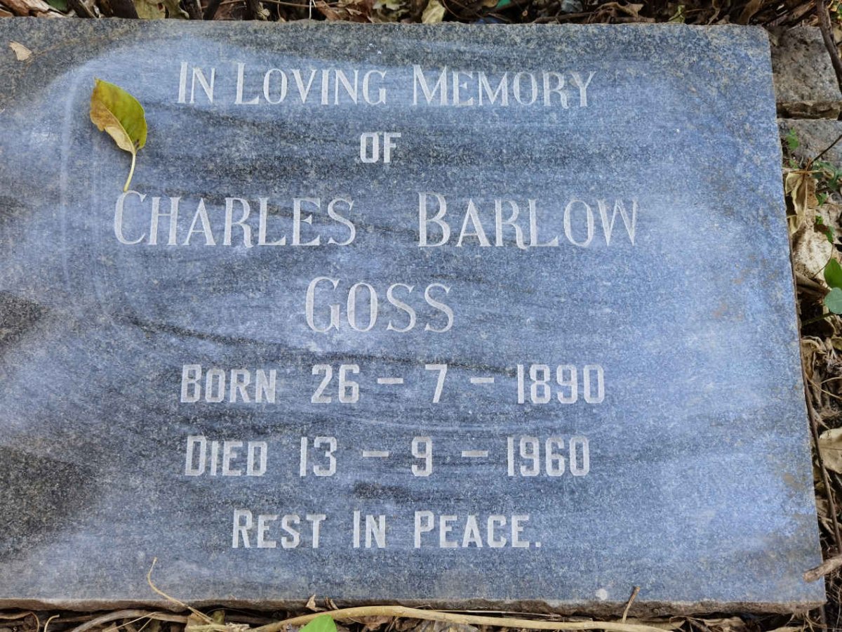 GOSS Charles Barlow 1890-1960