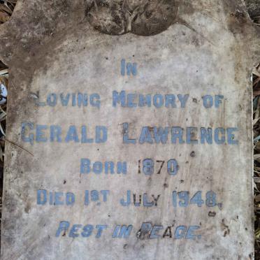 LAWRENCE Gerald 1870-1948