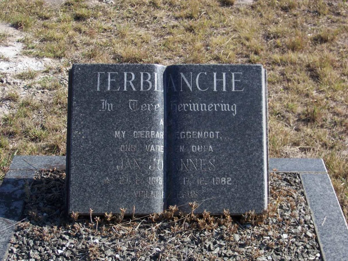 TERBLANCHE Jan Johannes 1913-1982
