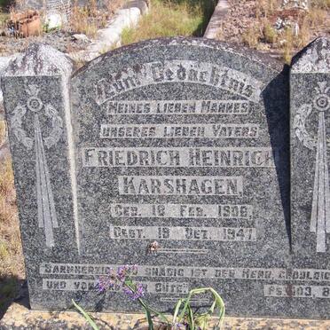 KARSHAGEN Friedrich Heinrich 1906-1947