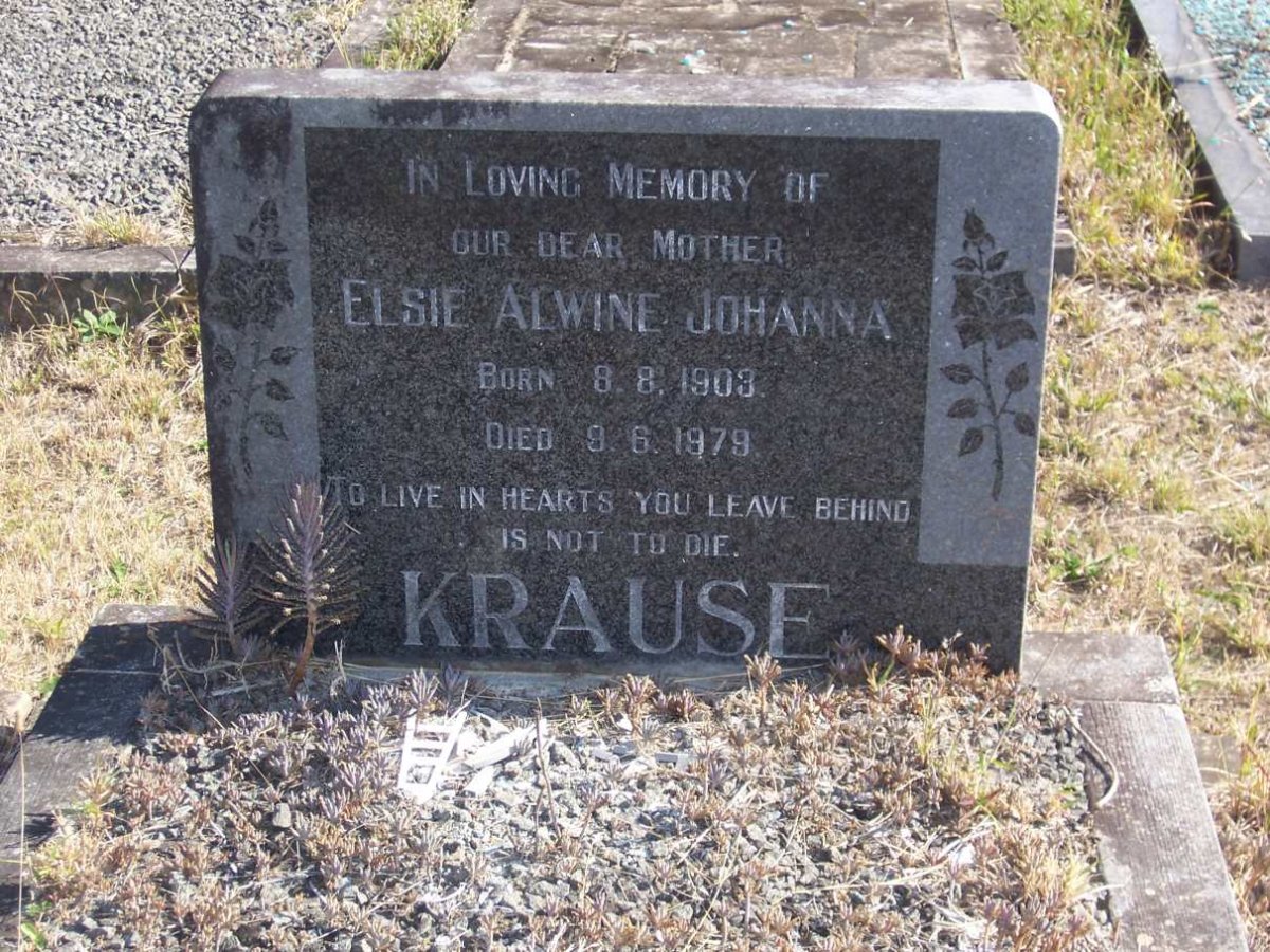 KRAUSE Elsie Alwine Johanna 1903-1979