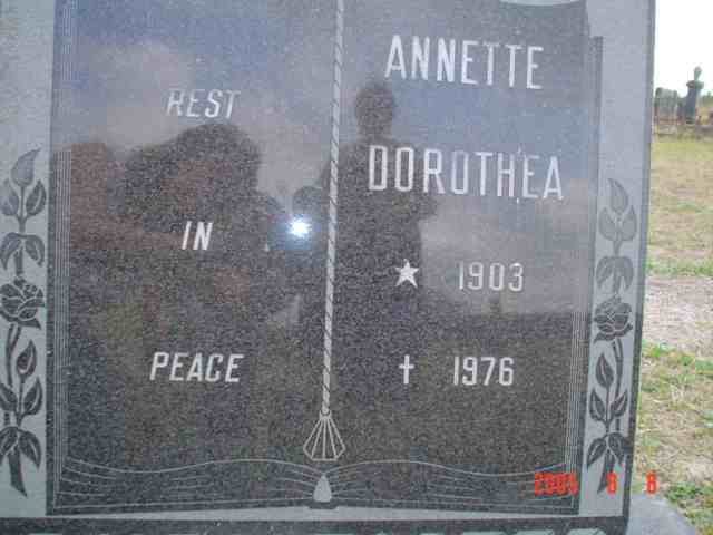 BURMEISTER Annette Dorothea 1903-1976