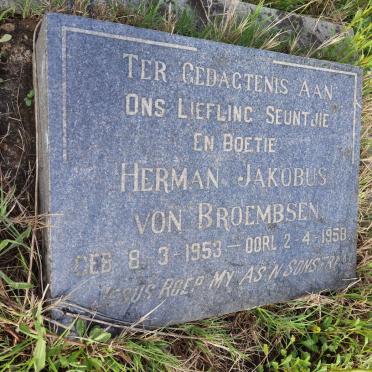 BROEMBSEN Herman Jakobus, von 1953-1958