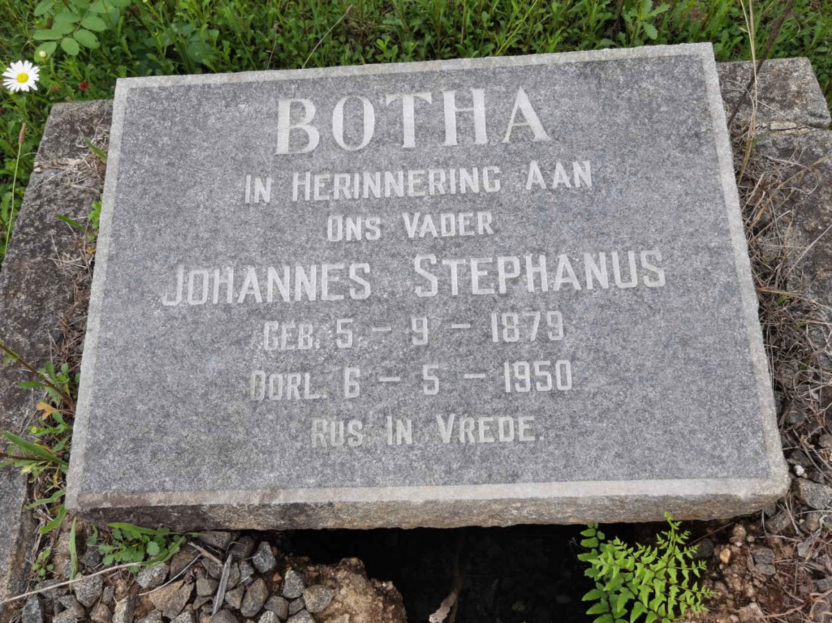 BOTHA Johannes Stephanus 1879-1950