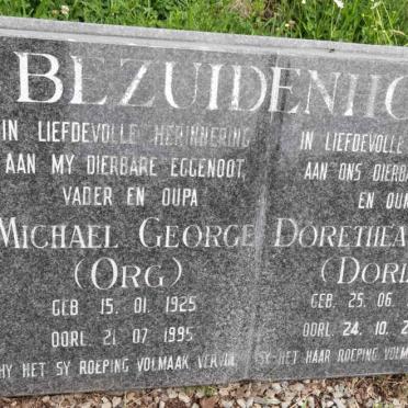 BEZUIDENHOUT Michael George 1925-1995 &amp; Dorethea Mary 1923-2019