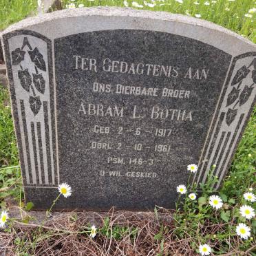 BOTHA Abram L. 1917-1961