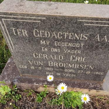 BROEMBSEN Gerald Eric, von 1921-1966